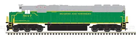Atlas Model Railroad 40003971 N Scale EMD SD50 - ESU LokSound & DCC - Master Gold -- Reading & Northern 5017 (green, gray, yellow)