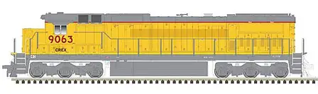 Atlas Model Railroad 40004208 N Scale GE Dash 8-40C - LokSound and DCC - Master(R) Gold -- Citicorp Leasing CREX 9056 (Ex-UP, Armour Yellow, gray)
