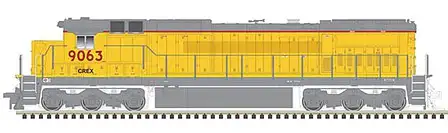 Atlas Model Railroad 40004209 N Scale GE Dash 8-40C - LokSound and DCC - Master(R) Gold -- Citicorp Leasing CREX 9063 (Ex-UP, Armour Yellow, gray)