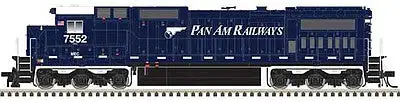 Atlas Model Railroad 40004212 N Scale GE Dash 8-40C - LokSound and DCC - Master(R) Gold -- Pan Am 7635 (blue, white, Wing Logo)