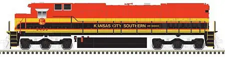 Atlas Model Railroad 40004214 N Scale GE Dash 8-40C - LokSound and DCC - Master(R) Gold -- Kansas City Southern 3499 (Southern Belle, red, black, yellow)