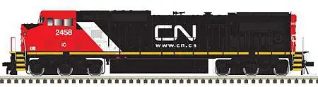 Atlas Model Railroad 40004217 N Scale GE Dash 8-40CW - LokSound and DCC - Master(R) Gold -- Canadian National IC 2461 (black, red, white, Website Logo)