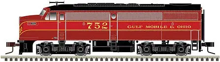 Atlas Model Railroad 40004529 N Scale Alco FA1 - Standard DC - Master(TM) Silver -- Gulf, Mobile & Ohio 708 (maroon, red, black)