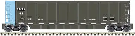 Atlas Model Railroad 50004289 N Scale Coalveyor Bathtub Gondola - Ready to Run - Master(R) -- Albert Brothers #83 (black, blue; White Conspicuity Marks)