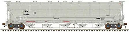 Atlas Model Railroad 50004336 N Scale Trinity 5660 PD Covered Hopper - Ready to Run -- NBIX #55098 (gray)