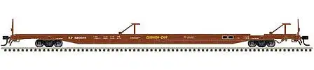 Atlas Model Railroad 50004435 N Scale ACF 89' 4" Intermodal Flatcar - Ready to Run - Master(R) -- Southern Pacific 520545 (Boxcar Red, yellow Cushion Car Markings)