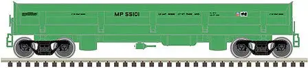 Atlas Model Railroad 50004586 N Scale Difco Side Dump Car - Ready to Run - Master(R) -- Missouri Pacific UP 55152 (MOW green, UP Shield Logo)
