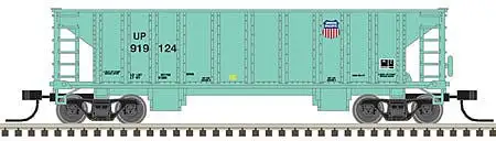 Atlas Model Railroad 50004850 N Scale 41' Ballast Hopper - Ready to Run - Master(R) -- Union Pacific #919505 (MOW Green, black)