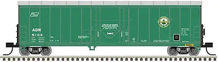 Atlas Model Railroad 50005140 N Scale NACC 50' Smooth-Side RBL Insulated Boxcar - Ready to Run - Master(R) -- Ashley, Drew & Northern 5100 (green, black)