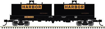 Atlas Model Railroad 50005724 N Scale Cushion Coil Car with Round Hoods - Ready to Run - Master(R) -- Indiana Harbor Belt 1238 (black, orange)