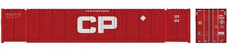 Atlas Model Railroad 50005943 N Scale 53' Jindo-CIMC Corrugated Container 3-Pack - Assembled - Master(R) -- Canadian Pacific Set 2 234456, 234467, 234474 (red)