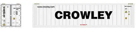 Atlas Model Railroad 50006002 N Scale 40' Reefer Container 3-Pack - Master(R) -- Crowley Set 1 CMCU 5536500, 5536579, 5536624 (white, black)