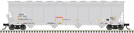 Atlas Model Railroad 50006013 N Scale ACF 5701 Centerflow Plastics Hopper - Ready to Run - Master(R) -- Exxon-Mobil XOMX 57714 (gray)
