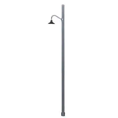 Atlas Model Railroad 60000089 N Scale Curved Hi-Hat LED Light on Metal Pole