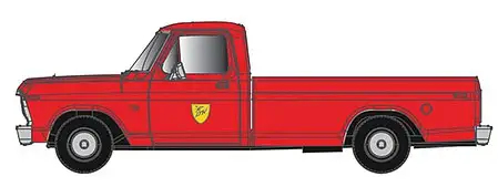 Atlas Model Railroad 60000124 N Scale 1973 Ford(R) F-100 Pickup Truck 2-Pack - Assembled -- Delaware & Hudson (red)