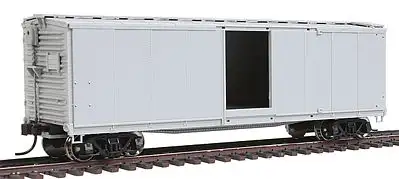 Atlas Model Railroad 64005 HO Scale USRA Steel Rebuilt Boxcar - Ready to Run - Master(R) -- Undecorated (5-5-5 End, 8-Panel, Fishbelly Underframe)