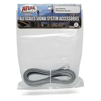 Atlas Model Railroad 70000057 All Scale SCB Interconnect Cable - All Scales Signal System -- Short 7' 2.1m
