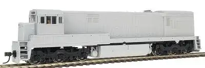Atlas Model Railroad 7303 HO Scale Diesel GE U30C Phase II Powered - No Decoder -- Undecorated w/Flat Style Nose Square Cab Headlight