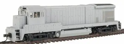 Atlas Model Railroad 8003 HO Scale Master Series Silver Diesel B30-7 No Decoder or Sound, DCC-Ready; Powered -- Undecorated Phase 1 - Low Nose without Nose Headlight, AAR Trucks