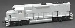 Atlas Model Railroad 8900 HO Scale Diesel EMD GP40 w/Low Nose - Powered -- Undecorated w/Optional Dynamic Brakes & Fuel Tanks