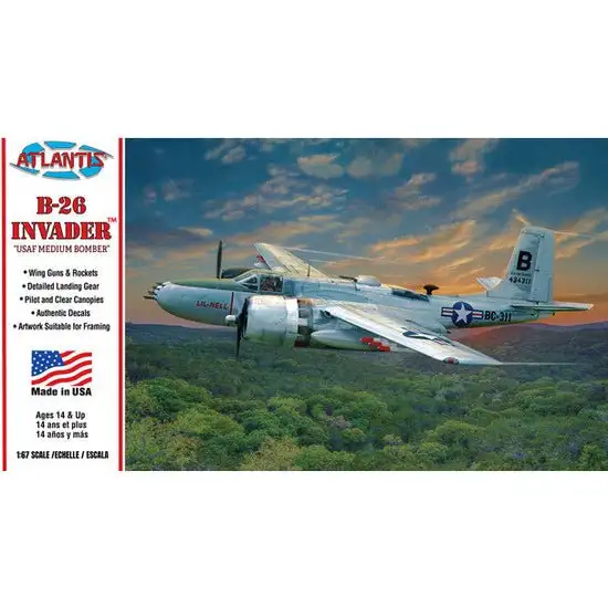 Atlantis B-26 Invader Medium Bomber USAF 1/67 Bundle