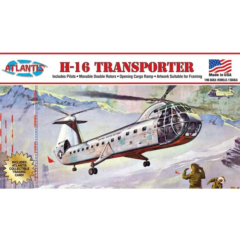 Atlantis Models 1/96 H-16 Piasecki Helicopter Model Kit