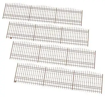 Atlas O 4001004 O Scale Victorian Super Flex Fence - Kit -- 30" 76.2cm Total
