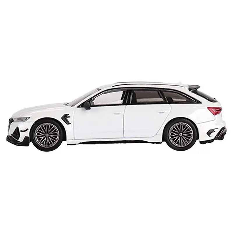 Audi ABT RS6-R Glacier White Metallic Limited Edition to 3000 pieces Worldwide 1/64 Diecast Model Car by Mini GT