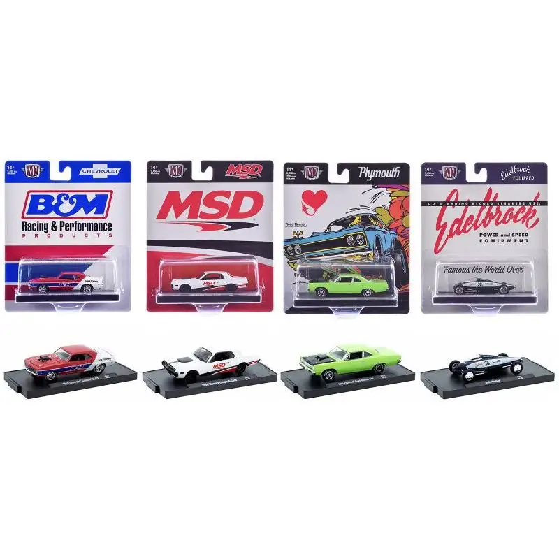 "Auto-Drivers" Set of 4 pieces in Blister Packs Release 121 Limited Edition to 9450 pieces Worldwide 1/64 Diecast Model Cars by M2 Machines