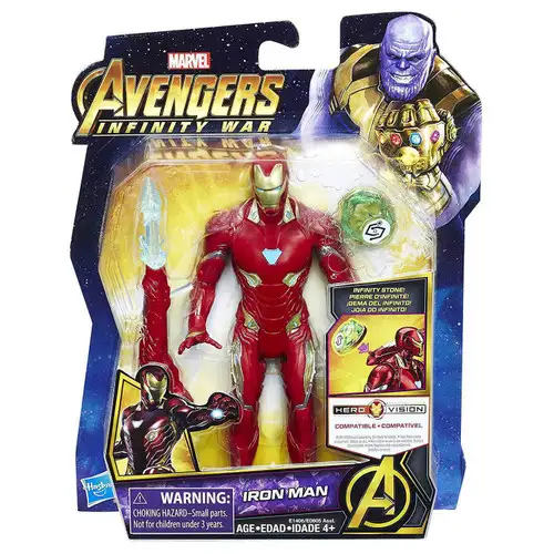 Marvel Avengers Infinity War Iron Man Action Figure [with Stone, Damaged Package]
