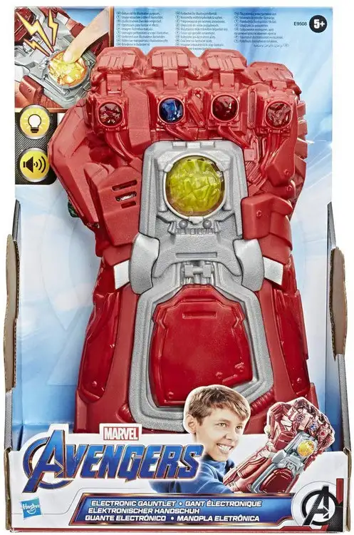 Marvel Avengers Endgame Red Infinity Gauntlet Electronic Fist Role Play Accessory [Lights & Sounds]