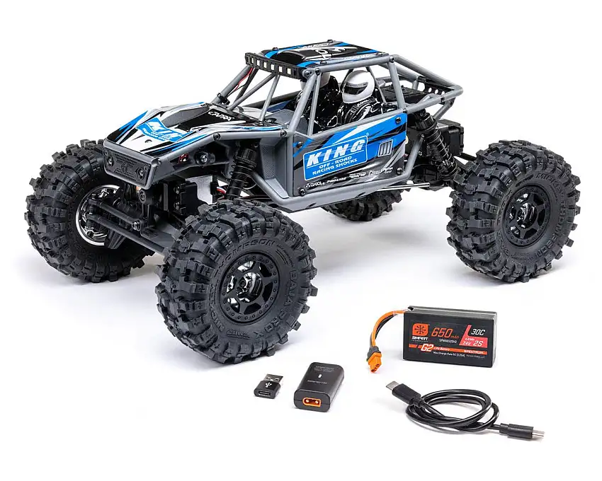 Axial UTB18 Capra 4WS 1/18 RTR 4WD Unlimited Trail Buggy (Blue) w/2.4GHz Radio, Battery & Charger