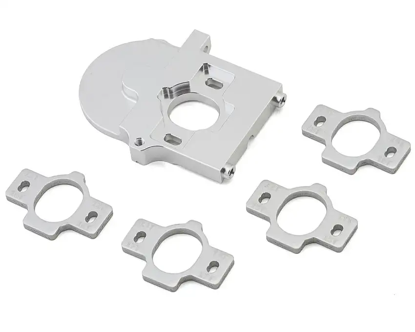 Axial AXP8 Aluminum Transmission Motor Plate Set (Silver)