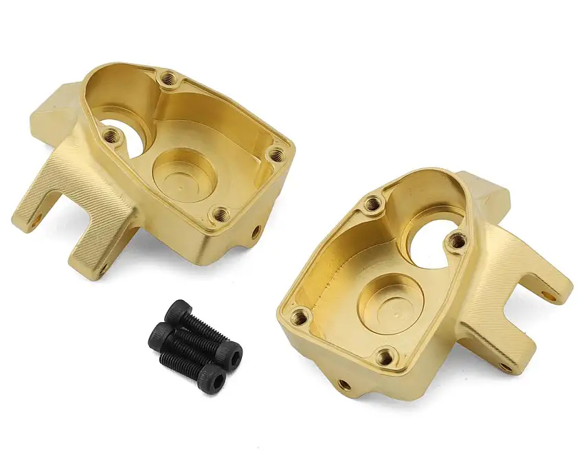 Axial AXP8 Gilamon Brass Front Portal Knuckles (2) (69.5g Each)