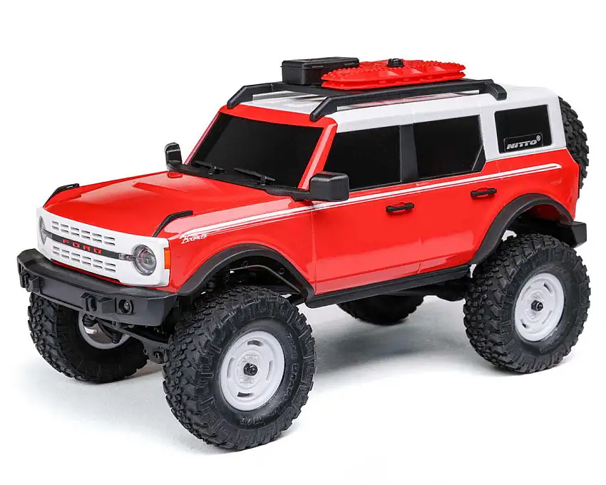 Axial SCX24 Ford Bronco Hard Body 1/24 4WD RTR Scale Mini Crawler (Heritage Red) w/2.4GHz Radio, Battery & Charger