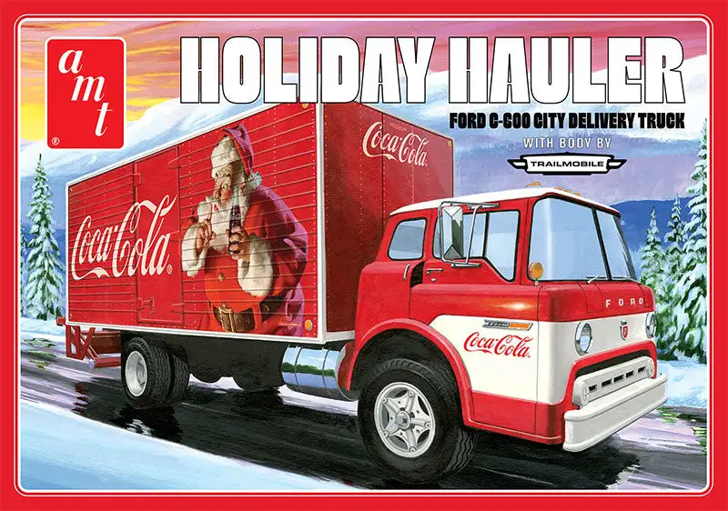 AMT 1459 1/25 Coca-Cola Ford C-600 Holiday Truck Kit