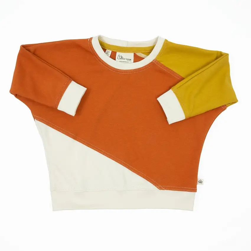 Baby Diagonal Colorblock Sweatshirt