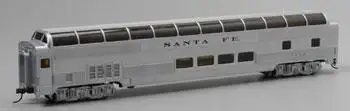 Bachmann 13002 HO Scale Budd 85' Full-Length Dome with Lights - Ready-to-Run - Silver Series(R) -- Santa Fe (silver)
