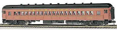 Bachmann 13707 HO Scale 72' Heavyweight Coach - Ready to Run -- Pennsylvania Railroad #4536 (Postwar, Tuscan, yellow)