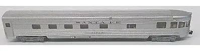 Bachmann 14551 N Scale 85' Fluted-Side Observation w/Lights - Ready to Run -- Santa Fe "Navajo"