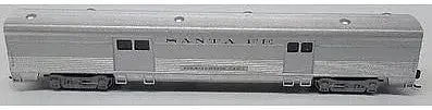 Bachmann 14651 N Scale 85' Fluted-Side Baggage Car - Ready to Run -- Santa Fe