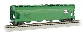 Bachmann 17552 N Scale ACF 4-Bay Center-Flow Covered Hopper - Ready to Run -- New York Central (Jade Green, Cigar Band Logo)