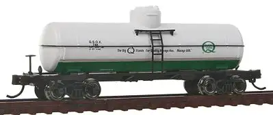 Bachmann 17858 N Scale ACF 36' 6" 10,000-Gallon Tank Car - Ready to Run - Silver Series(R) -- Quaker State