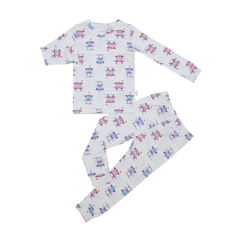 Miami Beach Watch Pink Two-piece Set