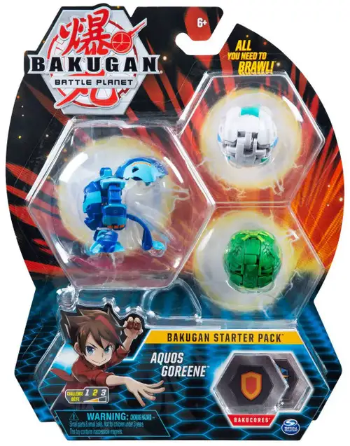 Bakugan Battle Planet Aquos Goreene 3-Figure Starter Pack