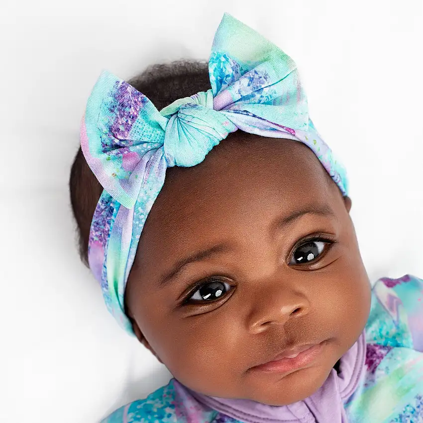 Mermaid Glitter | Bamboo Headband Bow