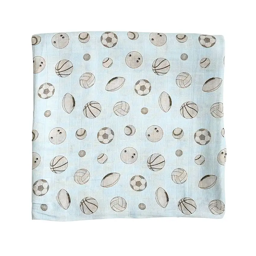 Bamboo Muslin Swaddle Blanket In Baby Ballers