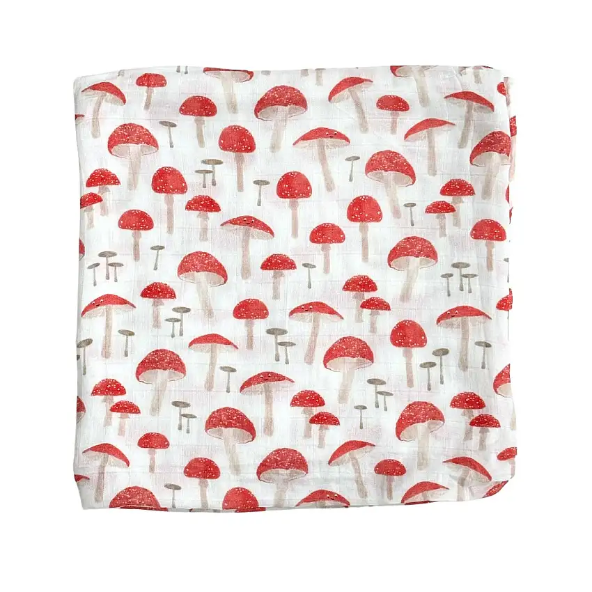 Bamboo Muslin Swaddle Blanket In The Fun-gis
