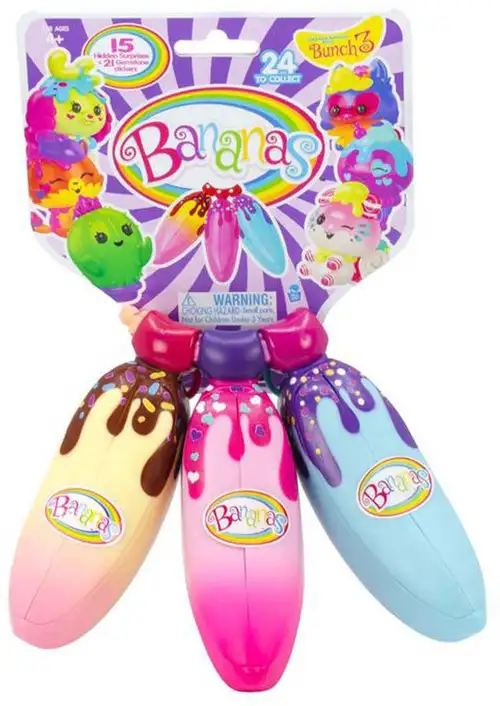 Series 3 Bananas Mystery Bunch 3-Pack