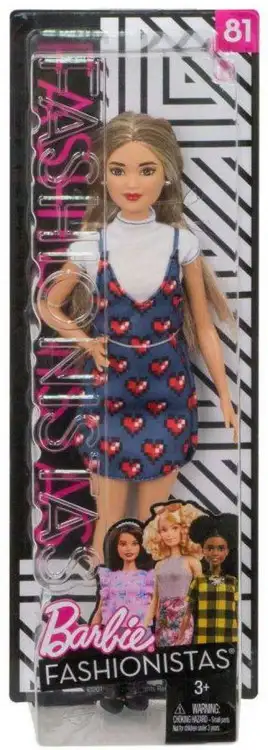 Fashionistas Barbie 13.25-Inch Doll #81 [8-Bit Hearts]